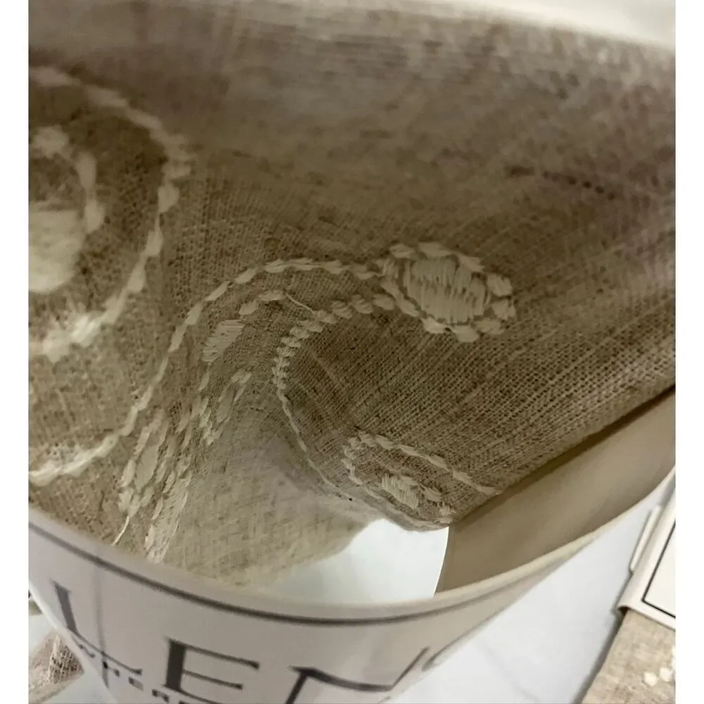 LENOX Embroidered Linen Blend Napkins